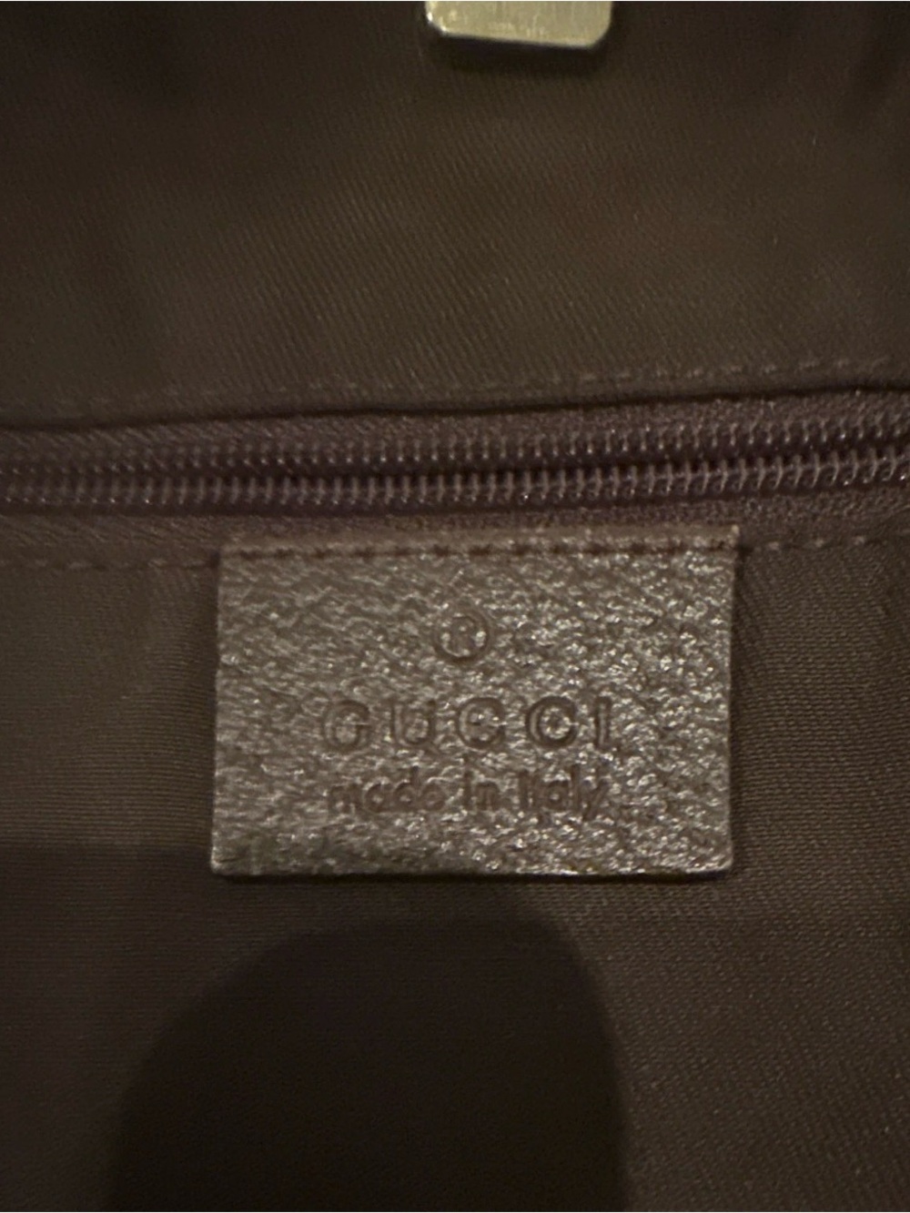 Gucci Beige Brown GG Canvas Tote with Leather Trim - Picture 4 of 11